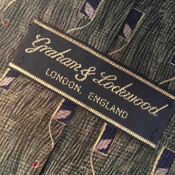 GRAHAM & LOCKWOOD SILK TIE - Picture 6 of 9